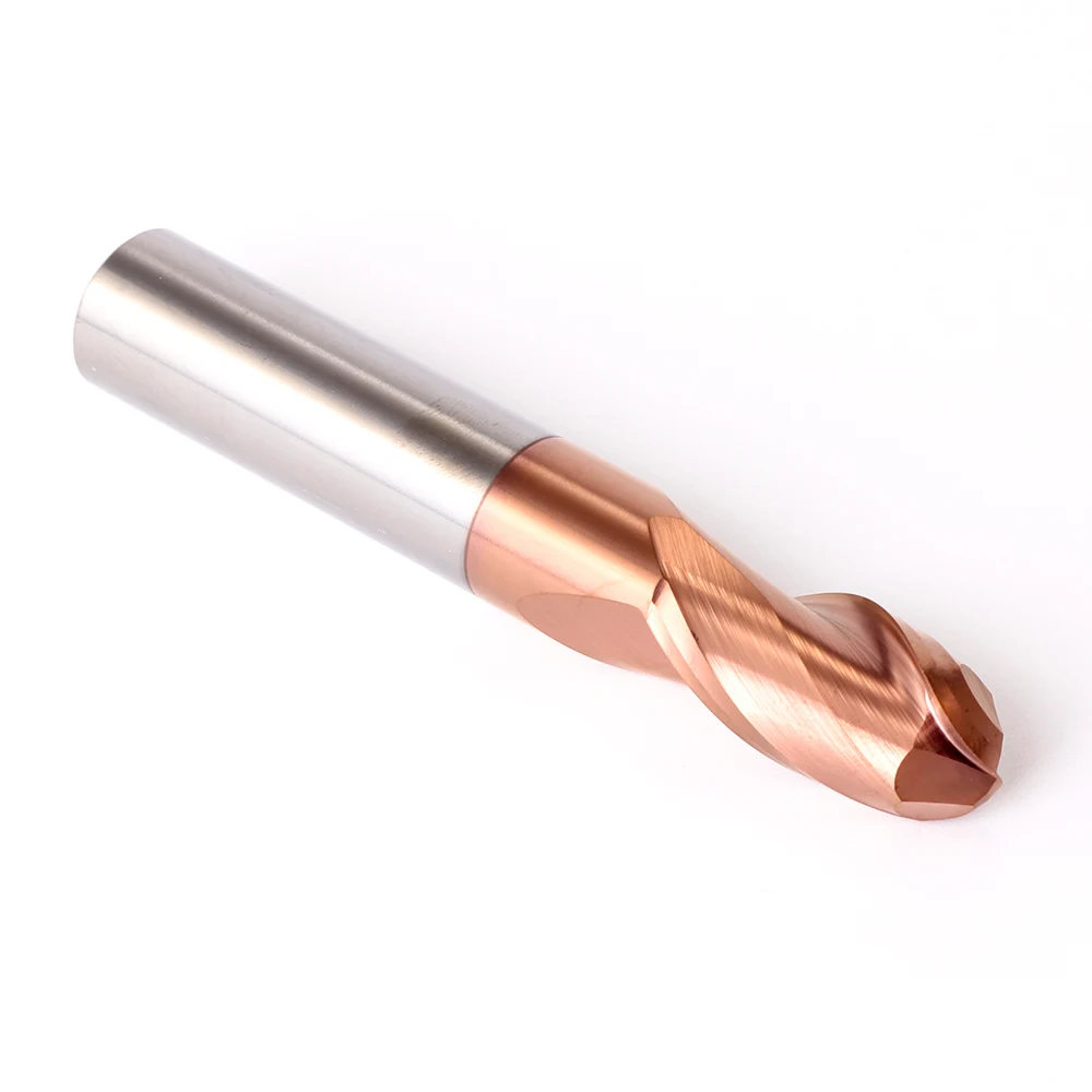 Imagem -05 - Ball Nose Milling Cutter Flauta Carbide End Mill R0.5-r6.0 Cnc Milling Tools Spiral Router Bit para Aço Metal Mehretu-hrc55