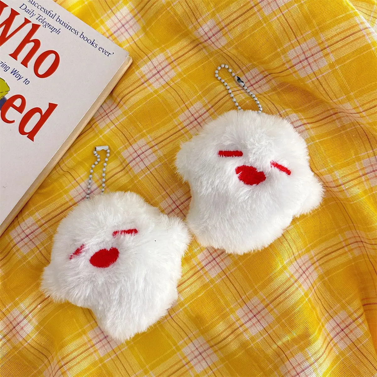 IFYOUOO Hutao تأثيري المفاتيح للجنسين شبح قلادة أفخم دمية حلقات المفاتيح اكسسوارات سلسلة مفاتيح حقيبة للحمل السحر #2