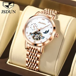 JSDUN New Fashion Trend Lady Wrist Watch Best Selling Automatic Mechanical Women Watches High Quality Waterproof Watch for Women