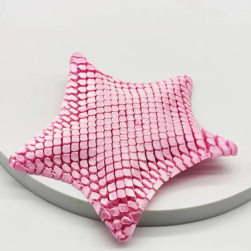 3D-Gedruckter Beweglicher Seestern Stressabbau-Spielzeug Flexibles Fidget-Spielzeug mit Beweglichen Gelenken Dekompressionsspielzeug Meerestier Schreibtisch-Deko