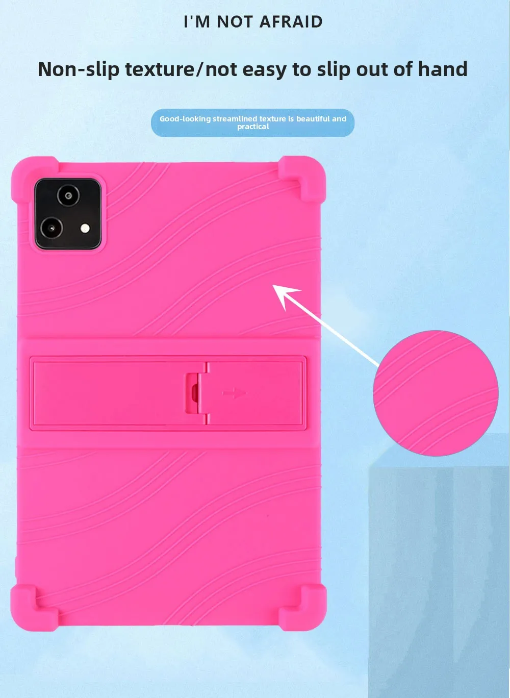 Stoßfeste TPU-Hülle für T-Mobile REVVL Tab 5G 10.36, Vollständiger Schutz mit Ständer, Mehrere Farben – Detail 2