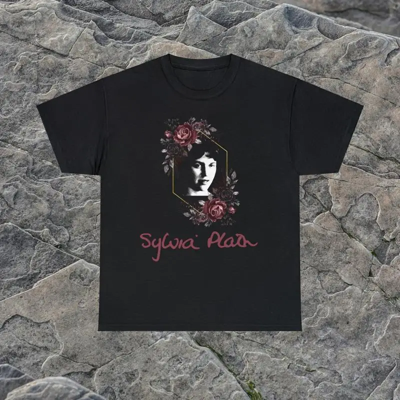 Sylvia Plath Red Roses Woman In Literature T-Shirt