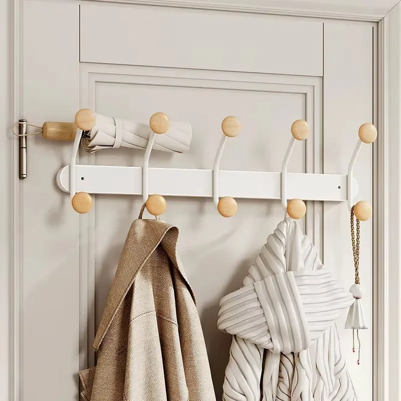 

Wood Coat Racks Modern Clothes Racks Creative Minimalism Wall Clothes Hanger Luxury Interior Storage Shelves Home Furniture Gift