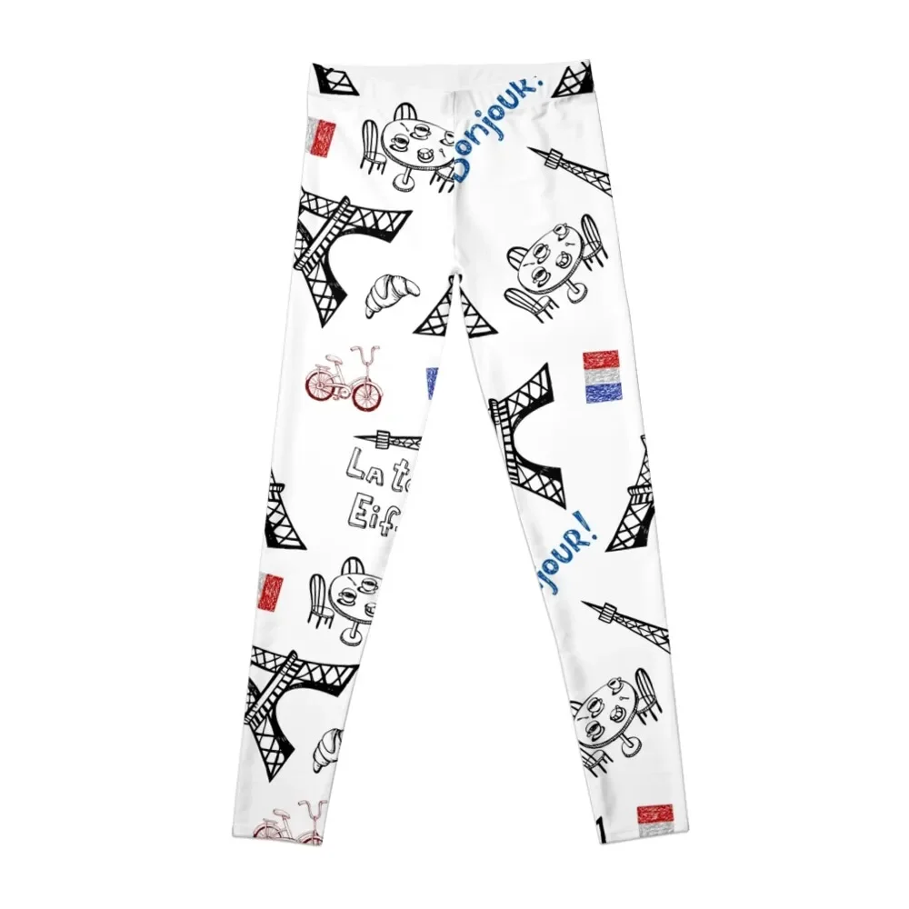 Леггинсы Addicted To Paris. Женские брюки. Одежда для гольфа. Леггинсы. Спортивный комплект с подъемом ягодиц. Женские леггинсы.