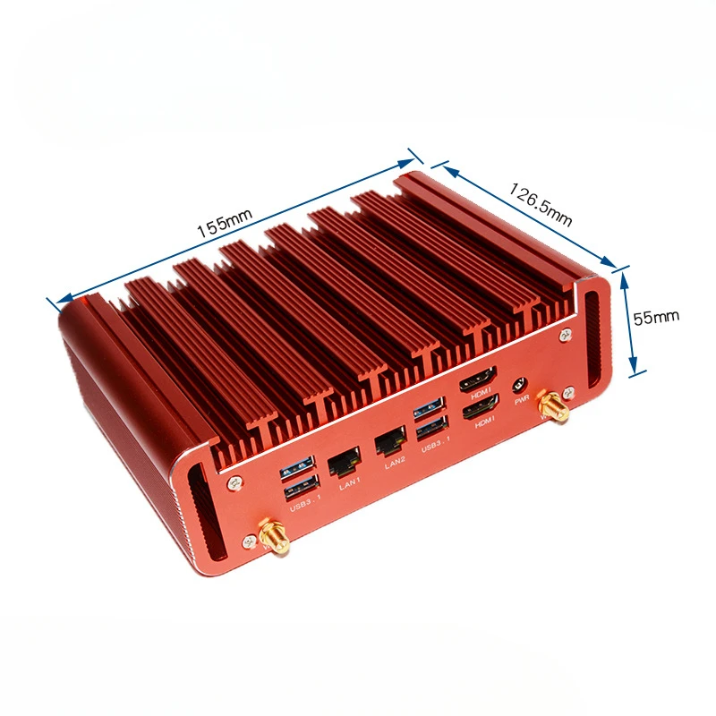 

Mini PC dual network port high definition industrial computer micro