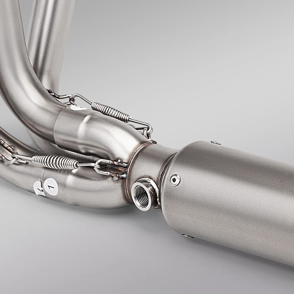 تستخدم ل 675sr675SR CF675SR دراجة نارية العادم الهروب الجبهة ربط الأنابيب ربط 51 مللي متر عيار العادم الأنابيب