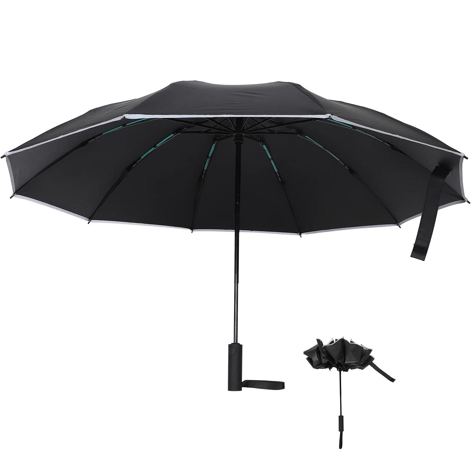 

Large Automatic Open Close Umbrella Wind Resistant Uv Protection Rain Sun Dual Coverage Portable Travel Car