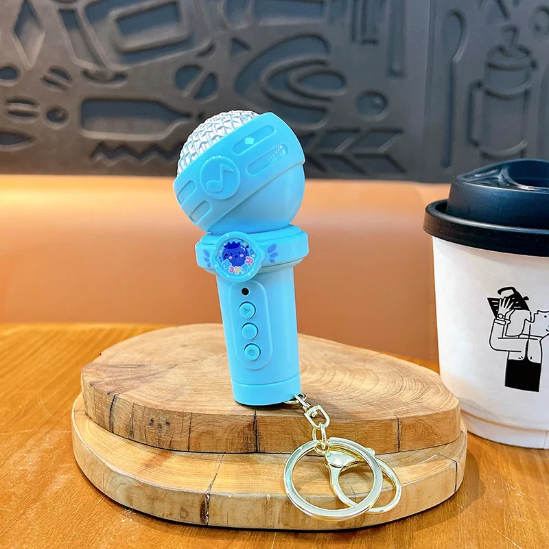 Creativo multifunzionale registrazione microfono portachiavi ciondolo borsa carina accessori divertenti giocattoli per studenti regali antistress