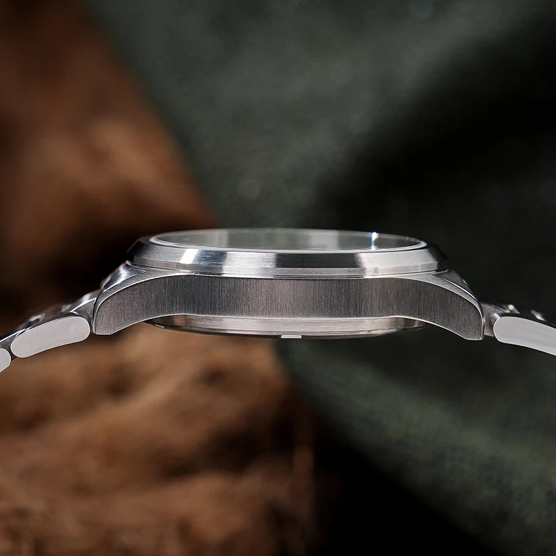 Militado ML18 ساعة كوارتز 316L الصلب القبة الياقوت الكريستال 100 متر مقاوم للماء خمر ساعة اليد VH31 حركة ساعة مضيئة