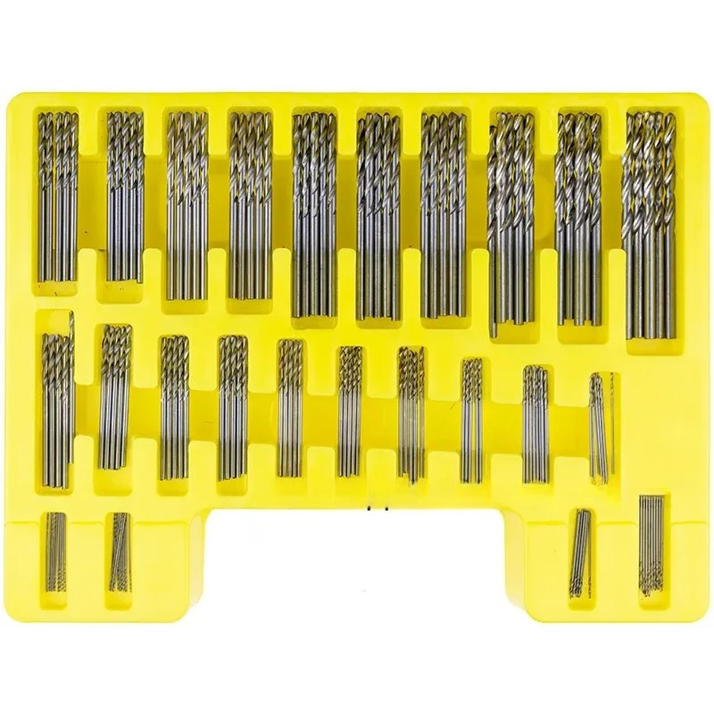 150 High-speed Steel Mini Twist Drill Set 0.4-3 Woodworking Plastic PVC Acrylic PCB Board Drilling