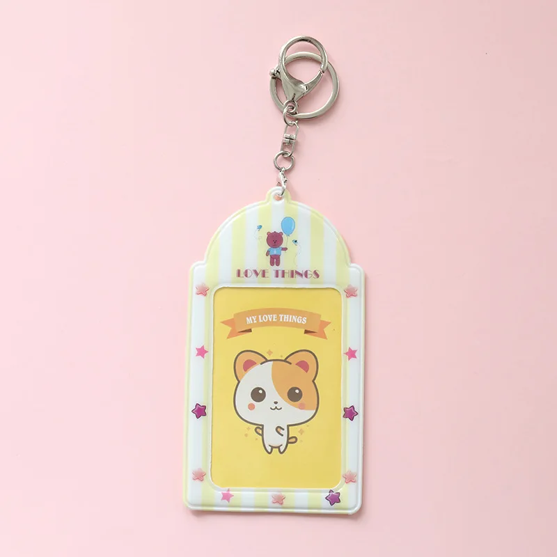 Pendant Key Ring Card Holder Korean Ins Style Photo Card Holder