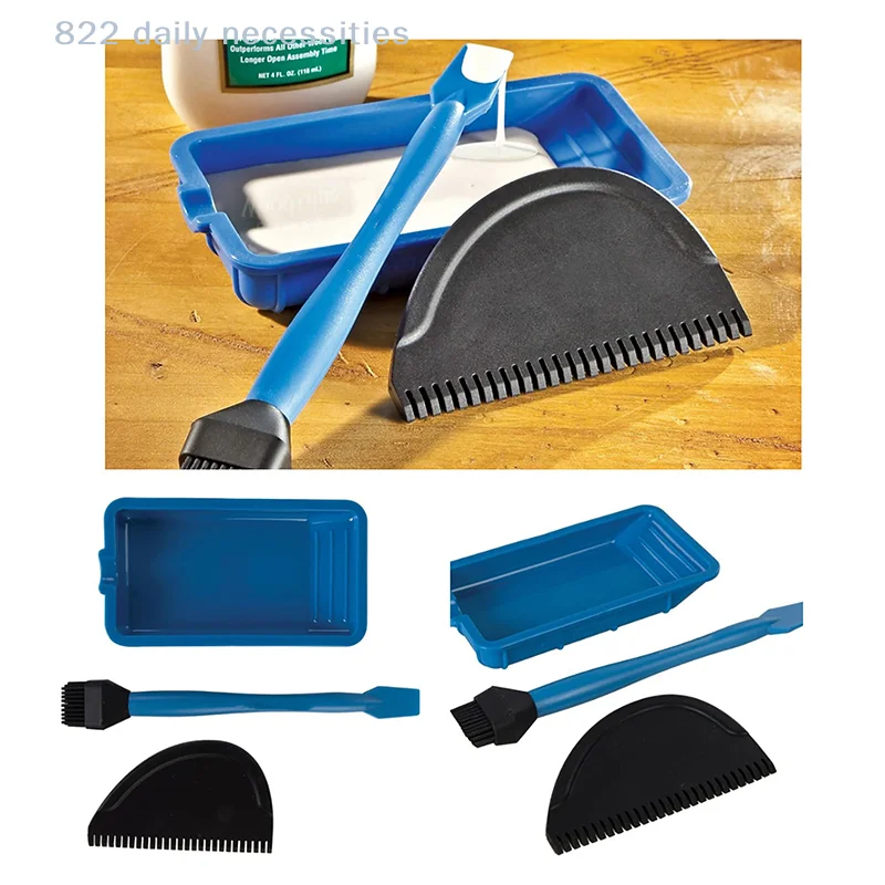 convenientNew Silicone Glue Kit Silicone Brushes Woodworking Glue Spreader Applicator Sets