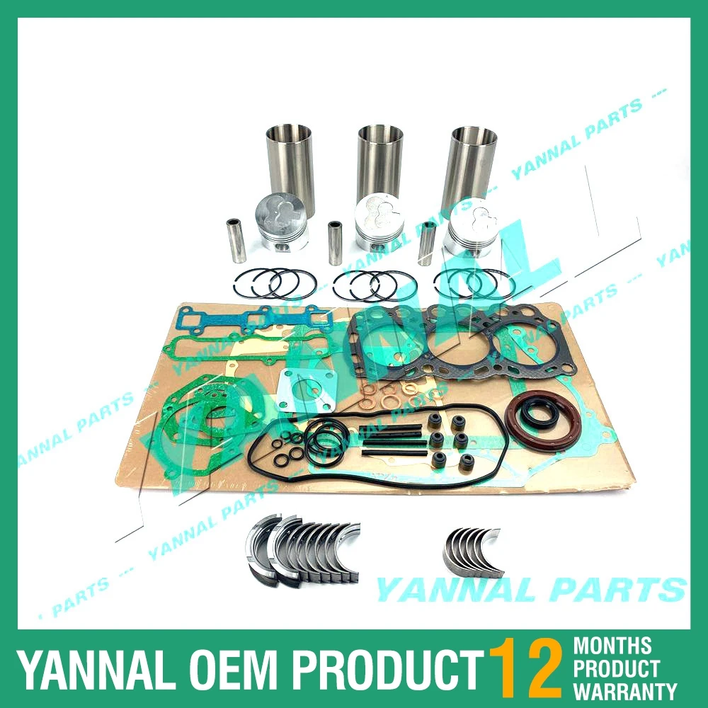 For Mitsubishi L3E-61SDH L3E Engine Overhaul Rebuild Repair Kit Parts Volvo EC15