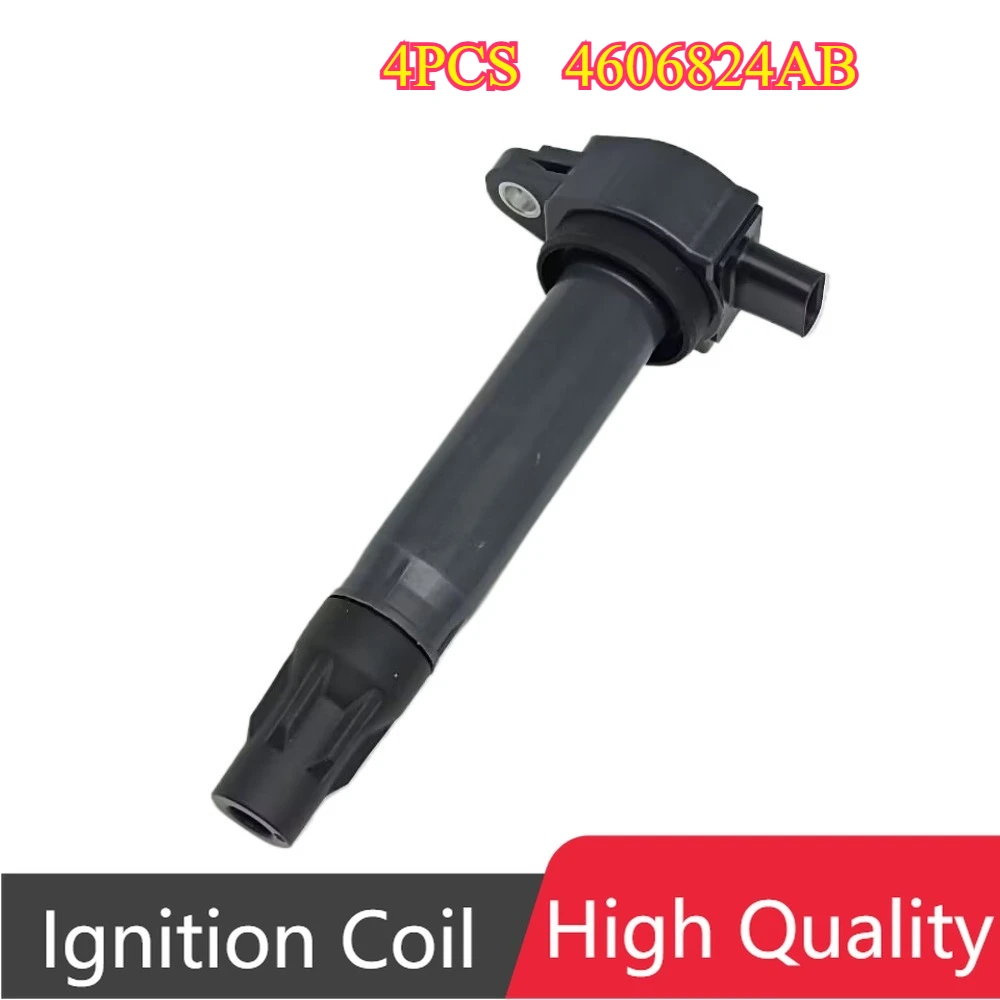 

4Pcs 04606824AC 04606824AB UF557 Ignition Coil For Chrysler 200 Sebring Dodge Journey Avenger Jeep Compass Patriot 2.0L 2.4L
