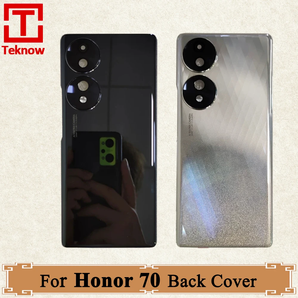 

Original Back Cover For Huawei Honor 70 Back Battery Cover FNE-AN00 FNE-NX9 Back Rear Case Housing Door Replacement Parts