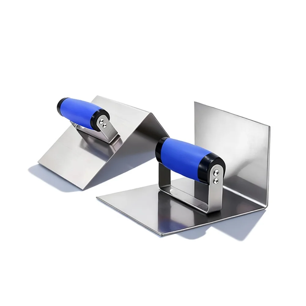 Concrete Finishing Corner Trowel Set Stainless Steel Construction Ergonomic Non-slip Grip DIY Projects For Concrete