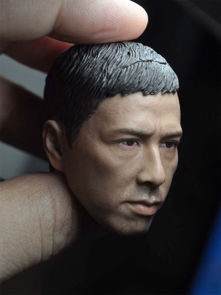 

1/6 Scale Old Donnie Yen Head Sculpt Kongfu Star Yip Man Head Carving Model for 12in Action Figure Toy