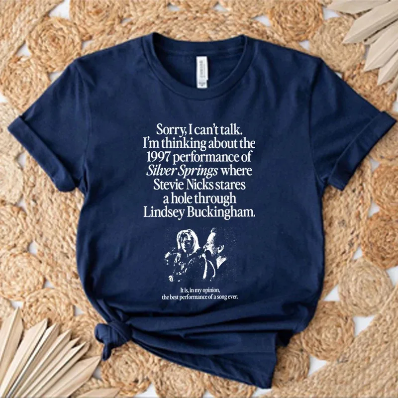 2025 yiyi2025yiyiI تفكر في أداء 1997 من تي شيرت سبرينغز الفضي قمصان جمالية ريترو 90s تي شيرت للجنسين شور