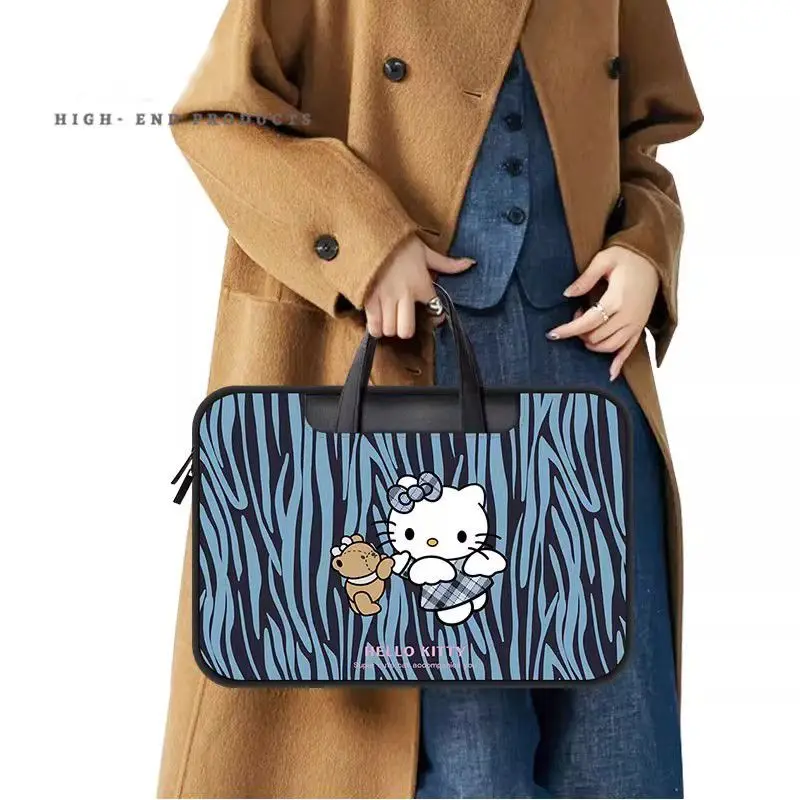 

Anime Sanrio Hello Kitty Laptop Bag Cute Large Capacity Tablet Organizer Cartoon Handbag Laptop Case 12in 13in 14in 15IN 16in