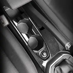 ABS Car Interior Accessories Center Console Gear Shift Panel Water Cup Holder Frame Cover Case Trim For VW Polo 2019 2020