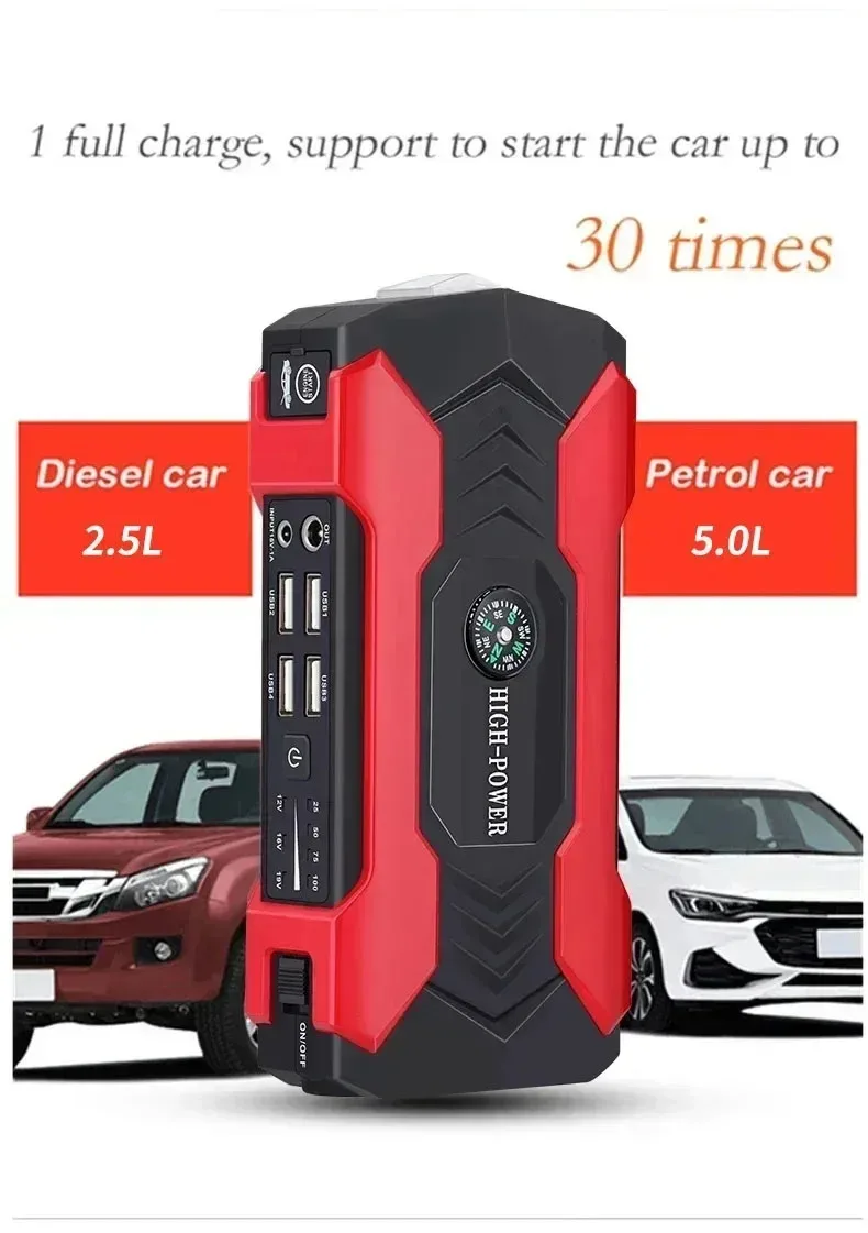 Car Jump Starter 3000A Starting Device Portable Power Bank Battery Starter Launcher For Car Booster Articles