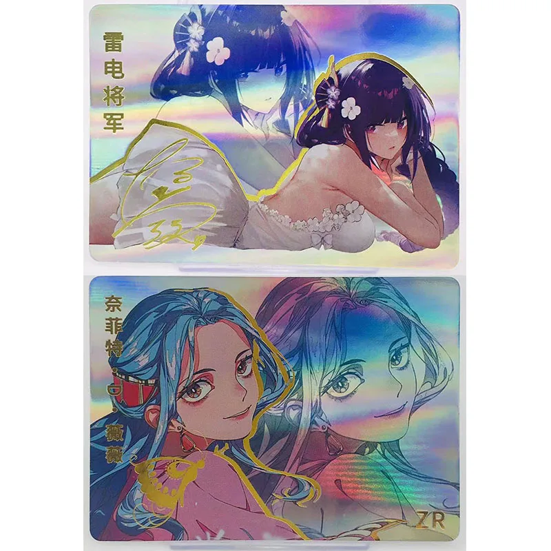 Anime Goddess Story Rare DIY Laser Flash Card Shinomiya Kaguya Kafka Nakano Miku Toys for boys Collectible Card Birthday Gift