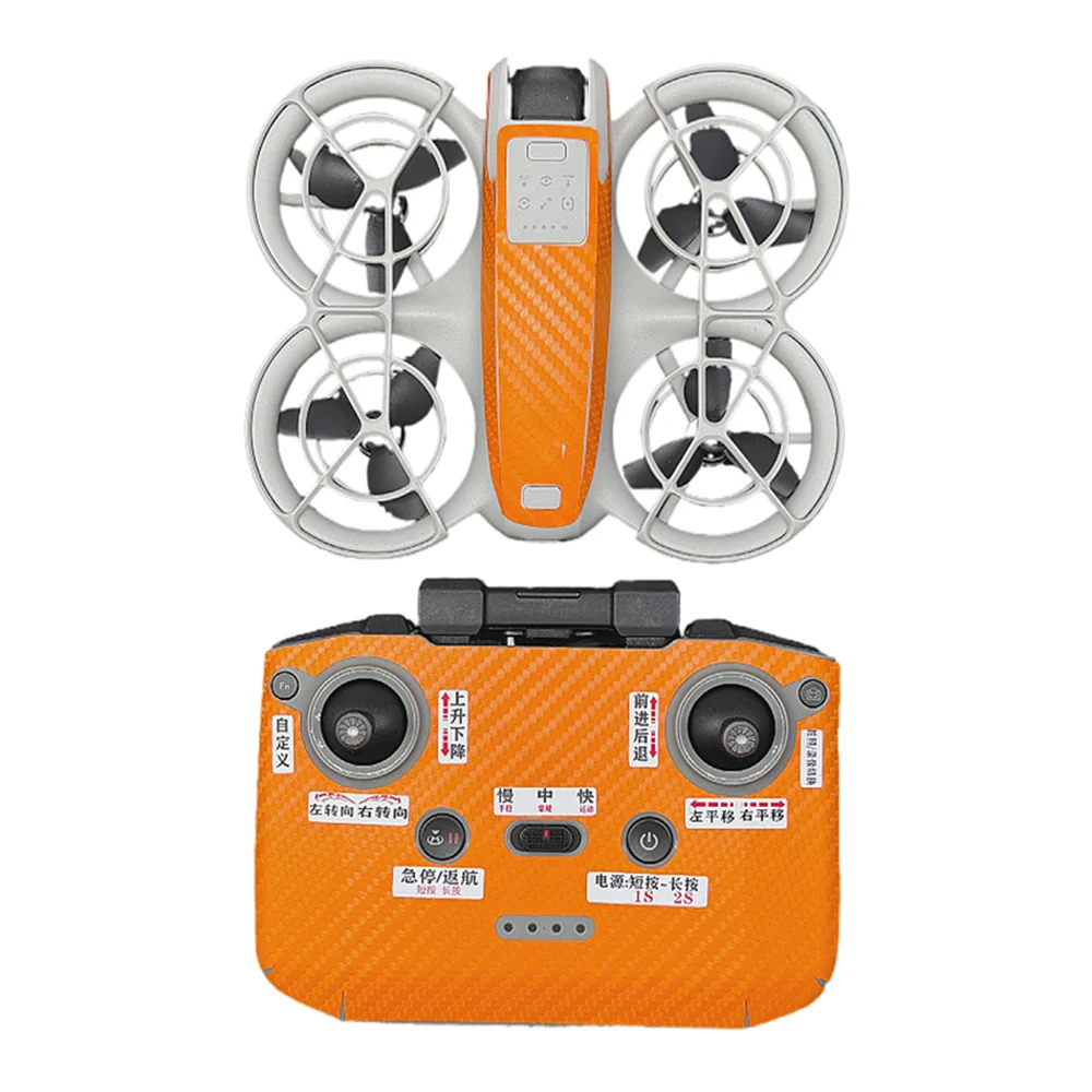 Для DJI Neo Skin, наклейка против царапин, углеродное волокно, дрон, пульт дистанционного управления, аксессуары из ПВХ