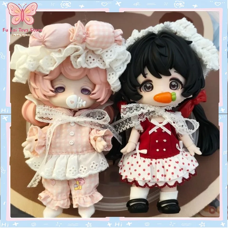 

Authentic COME4FREE Bannie Nai Gao Dream Puff Series Scale Articulated Posable Dress Up BJD Doll Blind Box Desk Decor In Stock