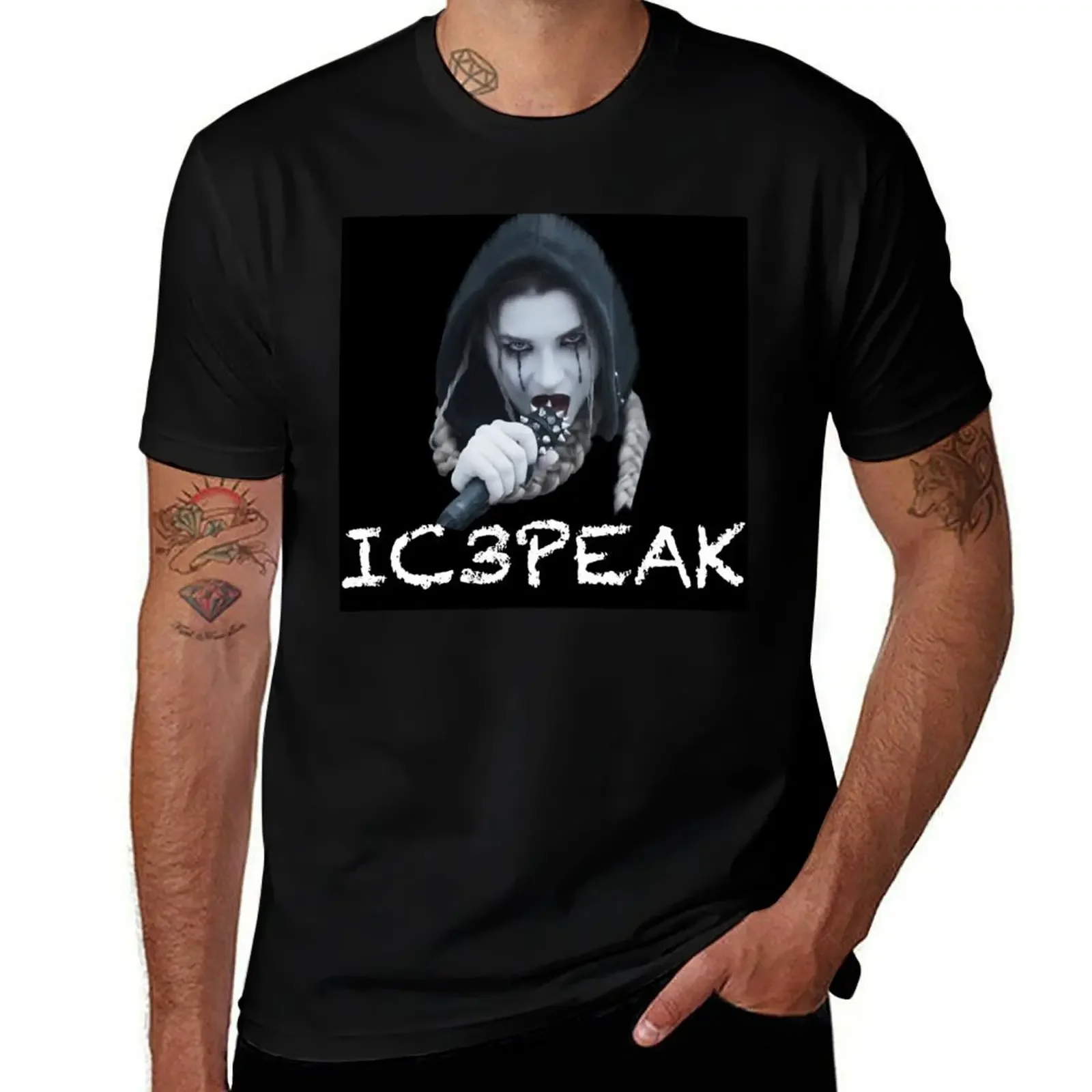 

Ic3peak T-Shirt Personalized t-shirt Short sleeve tee oversized graphic tee blue archive mens fashion