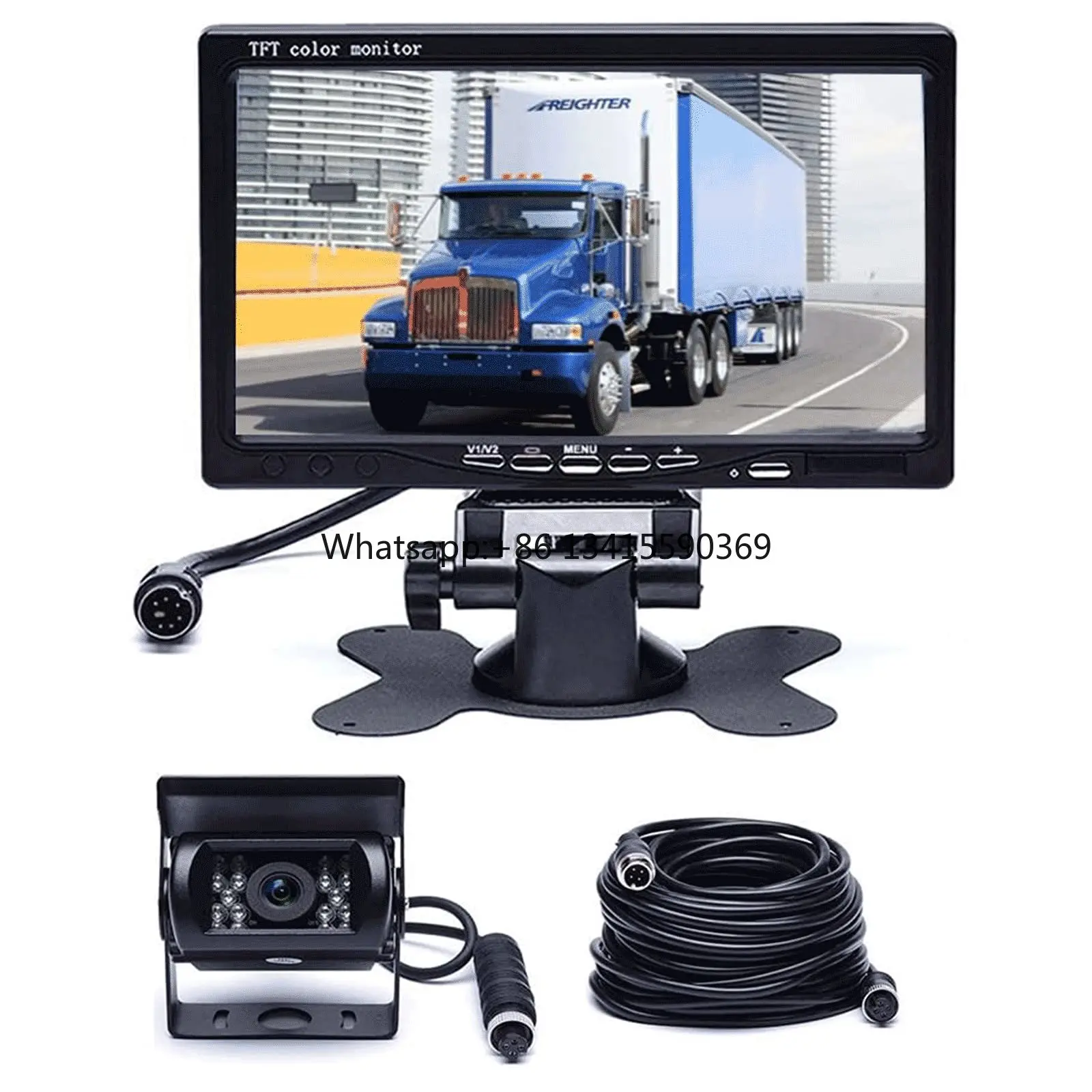 

7 Inch TFT Rearview Backup Camera for Bus Truck Vehicle Parking System with Waterproof 18 IR LED Night Vision Reverse Camera