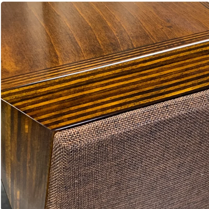 R-035 8-дюймовый 10-дюймовый четырехполосный напольный динамик из массива дерева, березовой фанеры, скошенный угловой динамик, пустая коробка