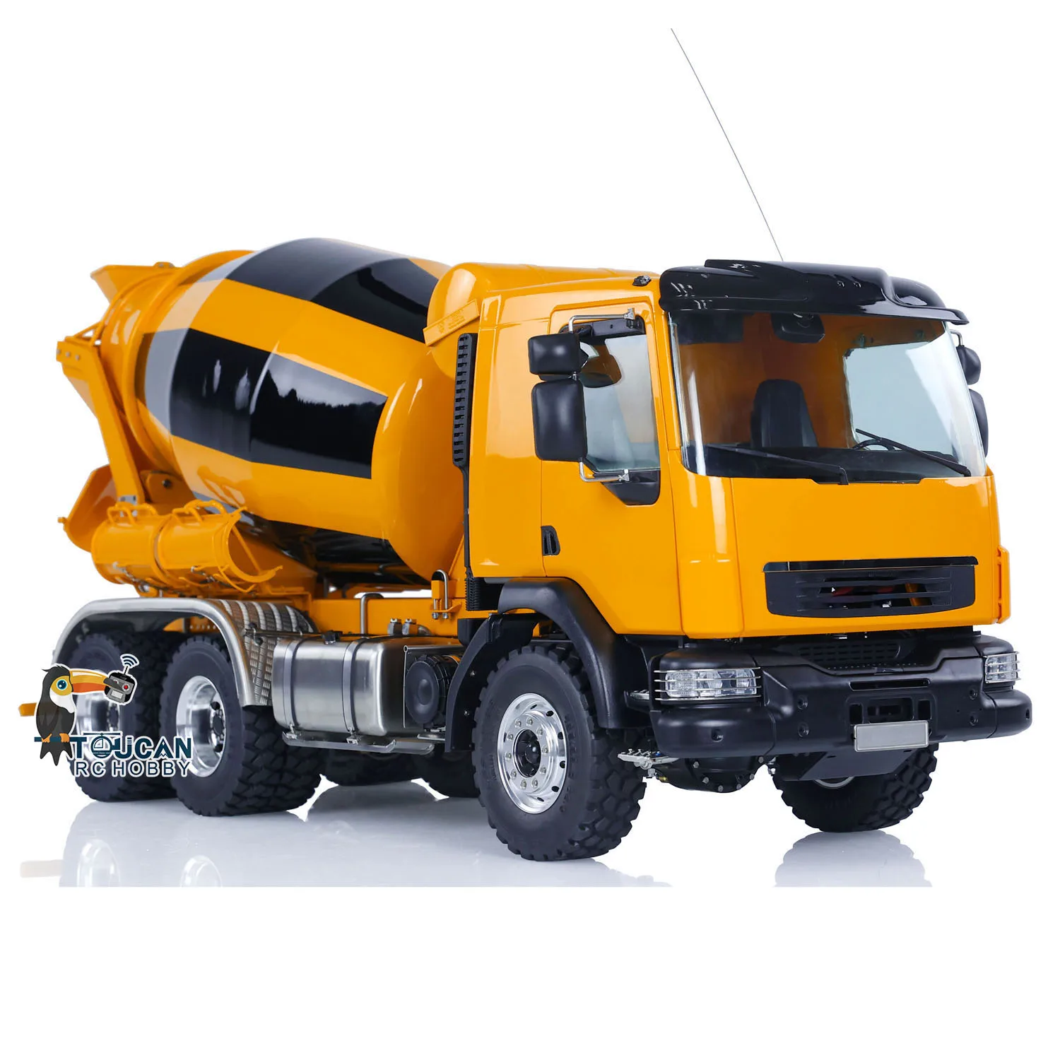 LESU RTR 6x6 1/14 RC Metal Mixer Truck Model Light Sound Systems Remote Control Agitating Lorry Concrete Cars Toy THZH1679