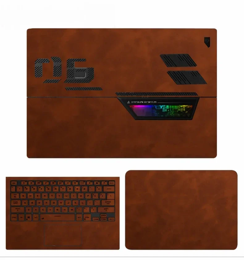 Crazy Horse PU Leather Skin Sticker for ASUS ROG Flow Z13 GZ301 GZ301Z GZ301ZE GZ301ZC 2022 2023 2024 13.4