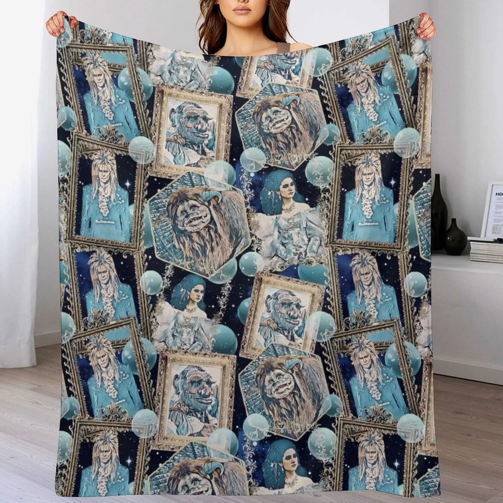 

Labyrinth Throw Blanket cosplay anime Warm Nap Flannel Blankets