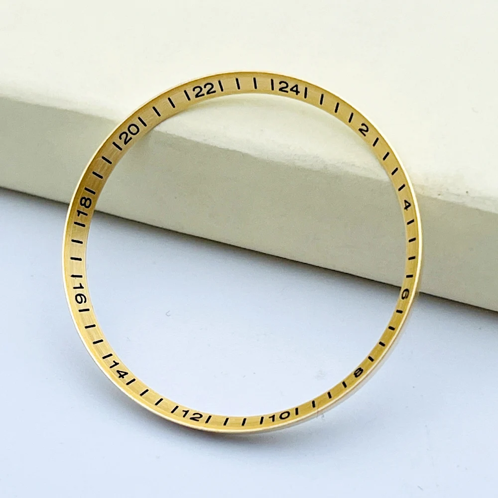 Mod SKX007 Copper Chapter Ring Fit FOR SKX007 SKX009 SPRD Watch Case Inner Ring Men Diving Watch Inner Shadow Ring