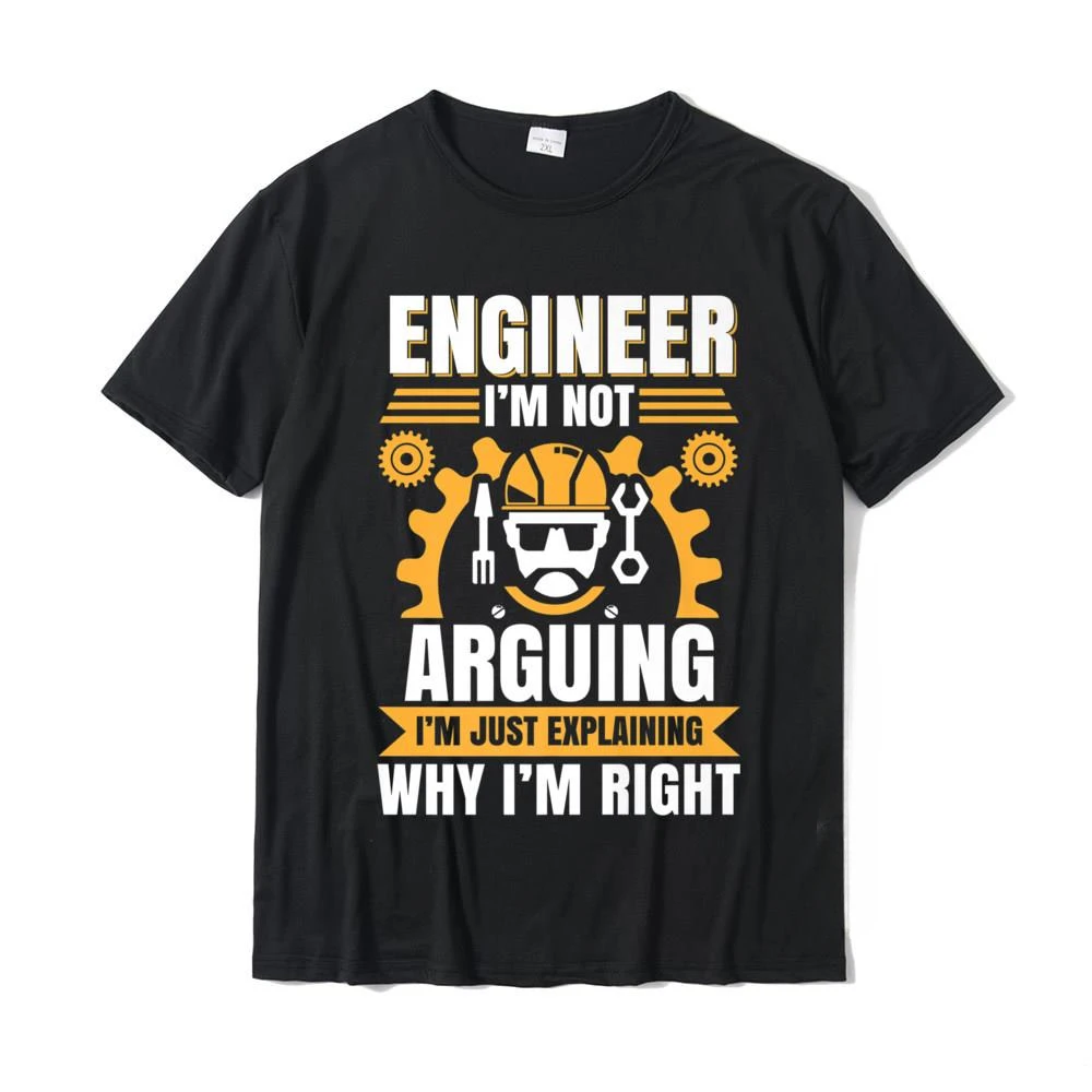 エンジニアはTシャツを破壊しません、面白いエンジニアリングギフトアイデアプリント男性トップTシャツ、綿の学生Tシャツ、卸売