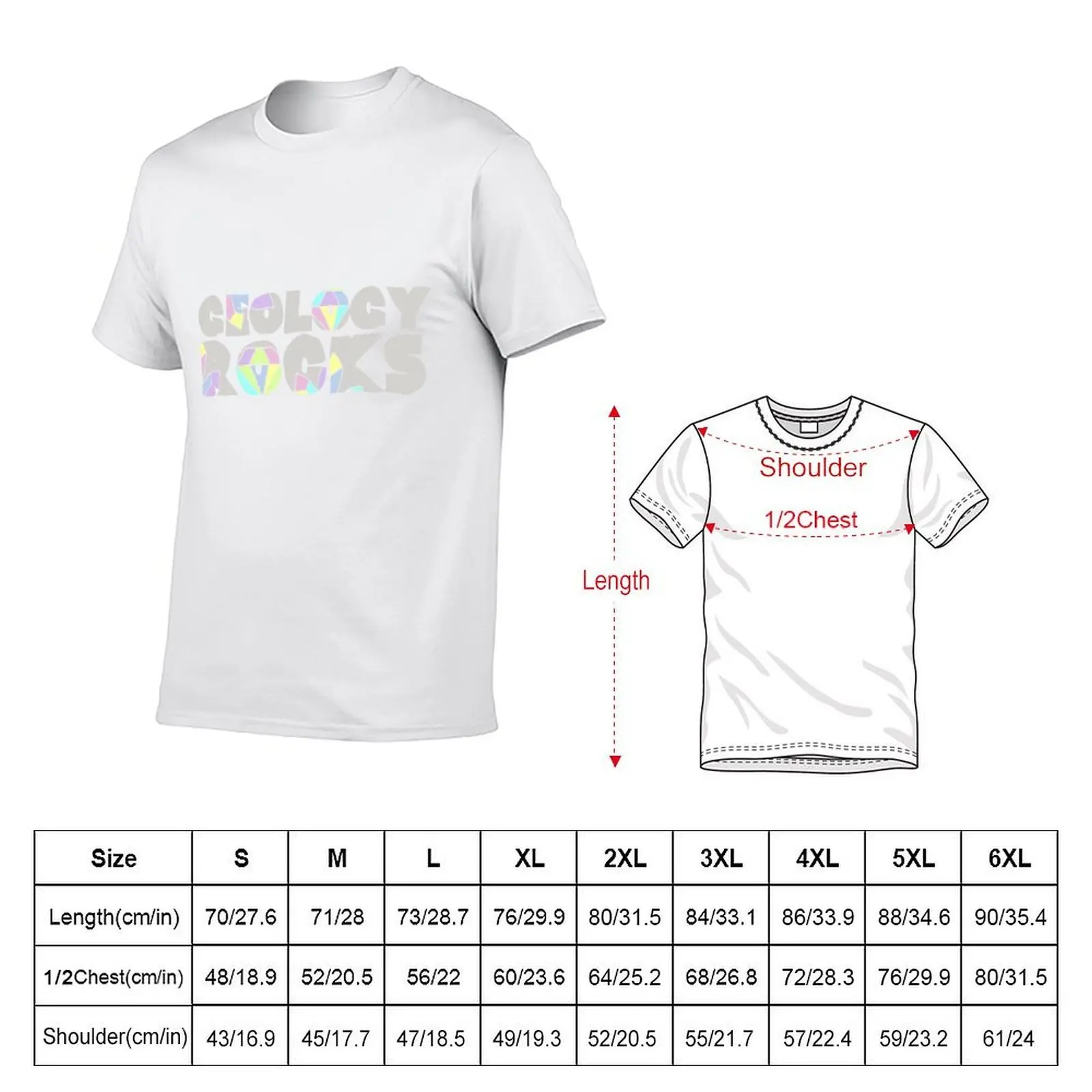 Geology ROCKS T-Shirt man t shirts high quality luxury brand t shirt man plain T-Shirt