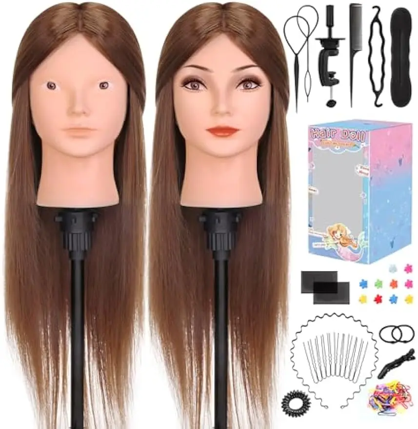 

80% голова манекена из человеческих волос для косметологической укладки, тренировочная практика можно завивать, выпрямление, профессиональная голова манекена