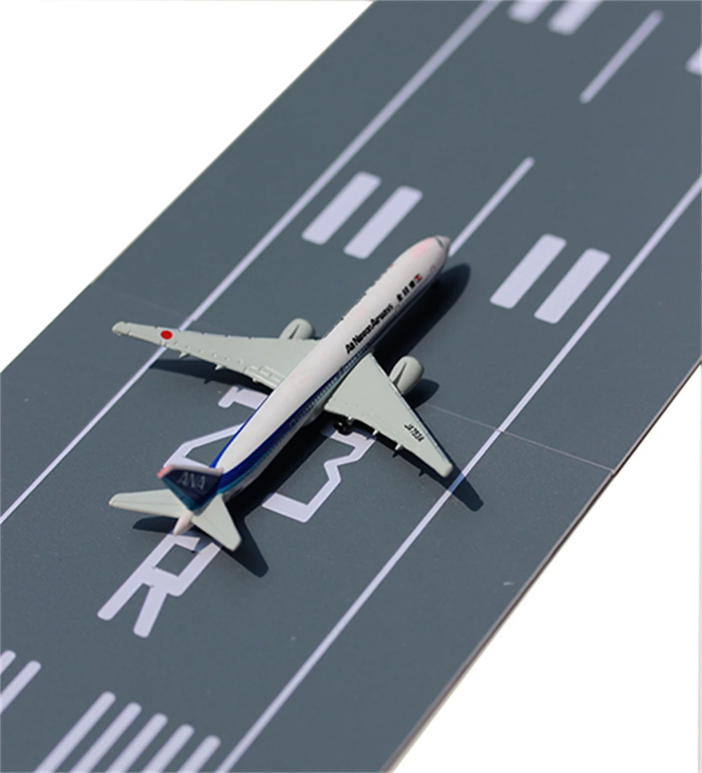 Simulação de Mini Aeronave De Passageiros, Plataforma De Pista, Voo Civil, Decolagem E Pouso, Mesa De Areia De Fundo, Brinquedo DIY, 15x10cm