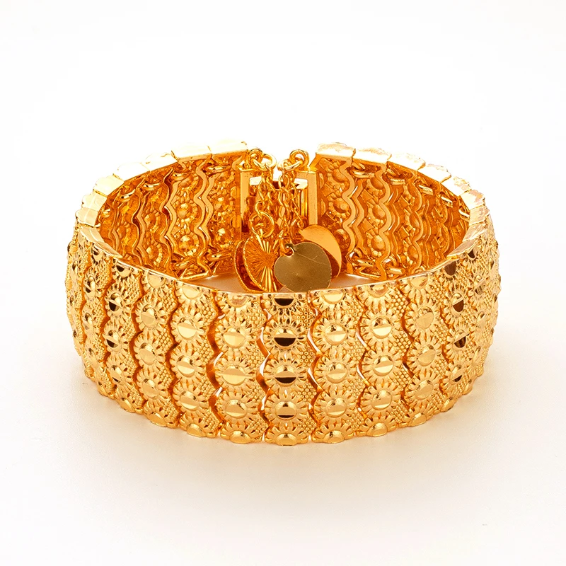 

Hot Sale Classic Men's 18K Gold Plated Luxury Jewelry Sunflower Shape Designer Adjustable Women's Bracelet Fashion Jewelry