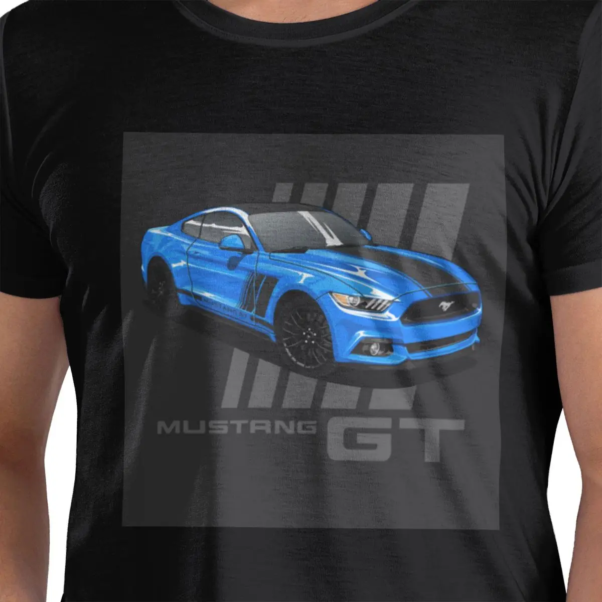 

Футболка Mustang Gt из 100% хлопка, мужские футболки большого размера, мужские футболки с круглым вырезом и коротким рукавом, S-6XL