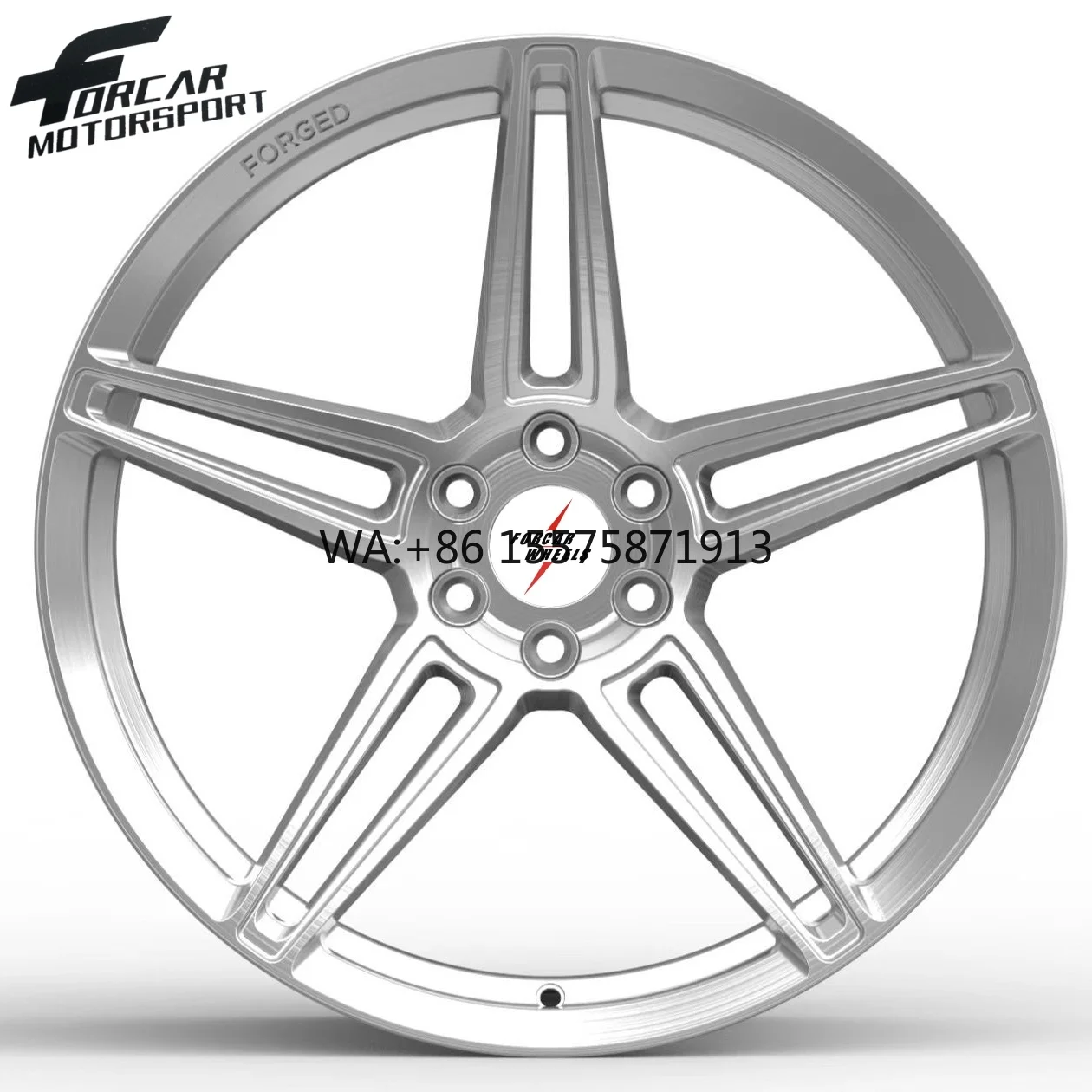 

One-Piece Silver Color Monoblock Design Forcar Forged High Tech Aluminum T6061 Custom 16-24 Inch Alloy Forged Wheels Rims