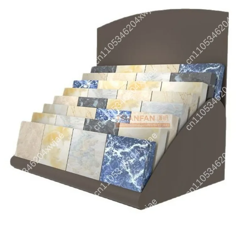 New Design Multi-Layer Quartz Stone Sample Display Stand, for Exhibition Hall Small Size Granite and Marble Samples