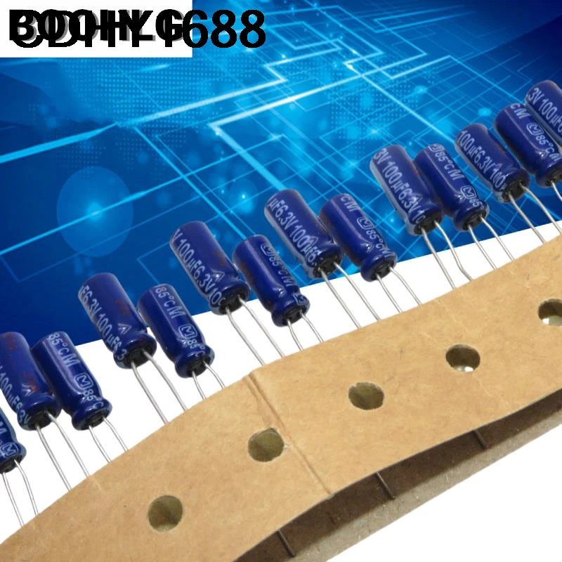 20 ชิ้น 100UF 6.3V ตัวเก็บประจุเสียงคุณภาพสูง 6.3V 100UF 5X11 M Lanpao Audio