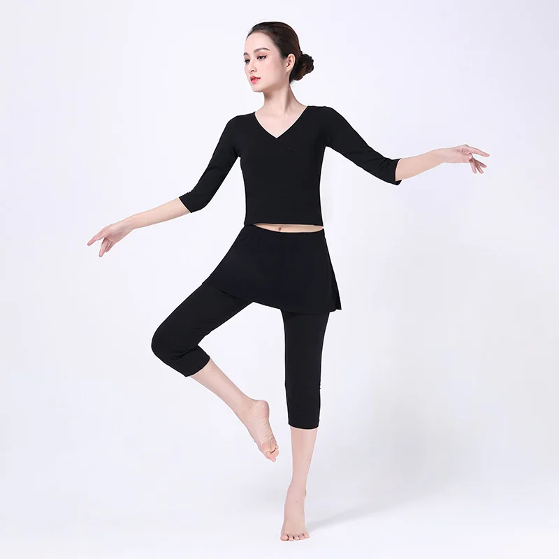 Dance practice suit, skirt pants, exclusively for female teachers, Latin classical ballet body clothing, teacher class pants, ad