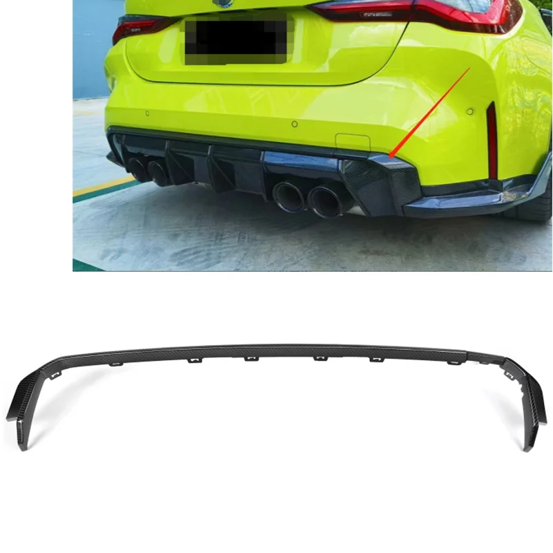 High Quality Rear Diffuser Trim For BMW G80 G82 G83 M3 M4 2021+  OEM Style diffuser Dry Carbon Fiber Rear bumper Trim