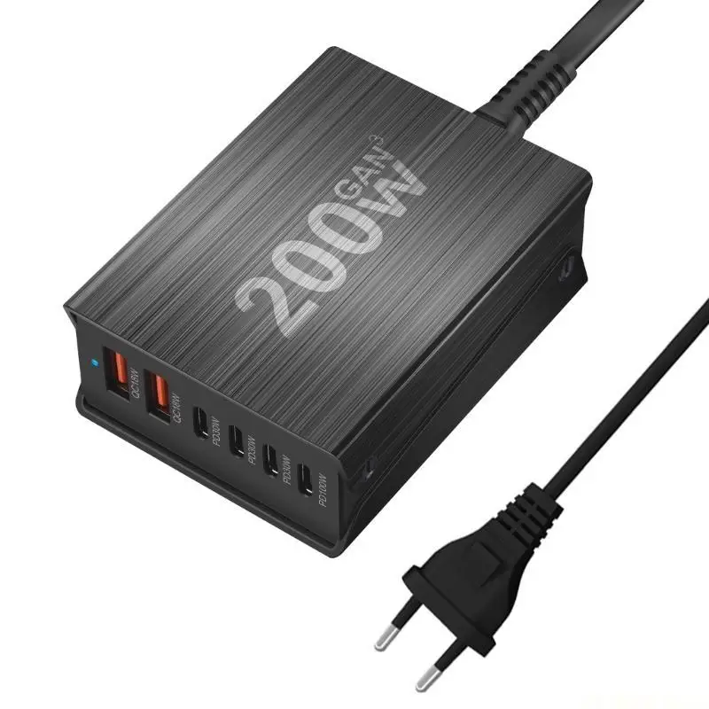 E56B Travel Friendly 200W with Power Delivery Energy Saving Technology Travel Friendly Multiple USB Port