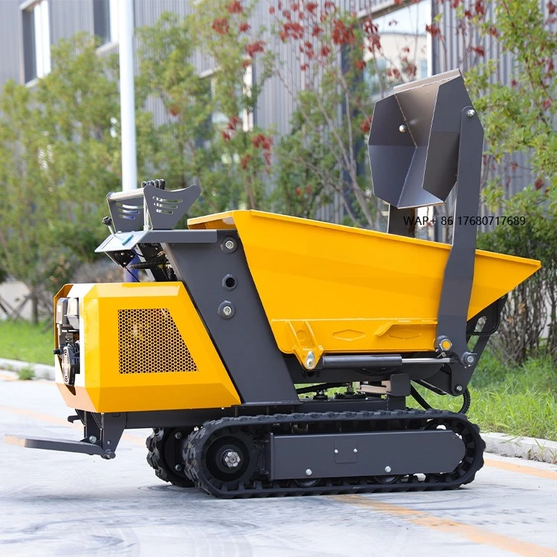 Self Loading Mini Dumper 4x4 Hauler Tight Space Mini Dumper Garden  Hydraulic  Dump Truck