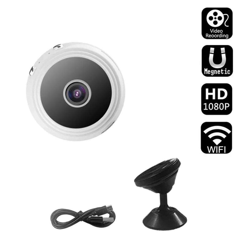 Small HD Wireless Camera Wifi Security Camera Mini Home Indoor Outdoor Camera, Portable Smart House Dog Pet Camera Tiny Nanny