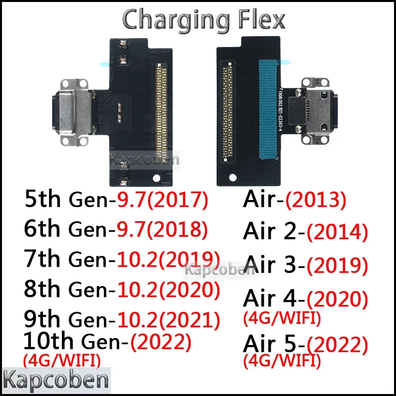 

USB Ports Charger Dock Connector Microphone Cable for Ipad Air 3rd 4th 5th 6th 7th 8th 9th 10th Generation Charging Flex Board